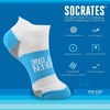Gone For a Run Motivational Ankle Running Socks – Affirmation Runners Gifts(13.1 (Baby Blue))