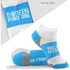 Gone For a Run Motivational Ankle Running Socks – Affirmation Runners Gifts(13.1 (Baby Blue))