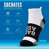 Gone For a Run Motivational Ankle Running Socks – Affirmation Runners Gifts(Bad Ass (Black))
