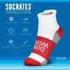 Gone For a Run Motivational Ankle Running Socks – Affirmation Runners Gifts(Don’t Worry (Red))