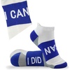 Gone For a Run Motivational Ankle Running Socks – Affirmation Runners Gifts(I Can (Royal))
