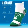Gone For a Run Motivational Ankle Running Socks – Affirmation Runners Gifts(Lucky Socks (Green))