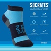 Gone For a Run Motivational Ankle Running Socks – Affirmation Runners Gifts(Nyc 26.2 (Blue/Black))