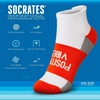 Gone For a Run Motivational Ankle Running Socks – Affirmation Runners Gifts(Positive Vibes (Orange))