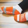 Gone For a Run Motivational Ankle Running Socks – Affirmation Runners Gifts(Positive Vibes (Orange))