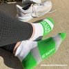 Gone For a Run Motivational Ankle Running Socks – Affirmation Runners Gifts(Run More (Lime))