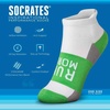 Gone For a Run Motivational Ankle Running Socks – Affirmation Runners Gifts(Run More (Lime))
