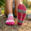 Gone For a Run Motivational Ankle Running Socks – Affirmation Runners Gifts(She Believed She Could (Fuchsia))