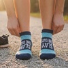 Gone For a Run Motivational Ankle Running Socks – Affirmation Runners Gifts(Slay the Day)