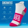 Gone For a Run Motivational Ankle Running Socks – Affirmation Runners Gifts(Sole Sister (Fuchsia))