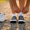 Gone For a Run Motivational Ankle Running Socks – Affirmation Runners Gifts(Trust in the Lord (Black))
