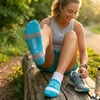 Gone For a Run Motivational Ankle Running Socks – Affirmation Runners Gifts(You Are Awesome (Teal))