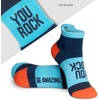 Gone For a Run Motivational Ankle Running Socks – Affirmation Runners Gifts(You Rock)