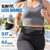 Running Belt Fanny Pack Men Women, Slim No-Bounce Waterproof Phone Holder(Black)