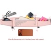 Running Belt Fanny Pack Men Women, Slim No-Bounce Waterproof Phone Holder(Pink)