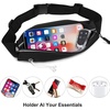 Running Belt Fanny Pack Men and Women Slim Running Bag Money Belt(Black)