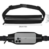 Running Belt Fanny Pack Men and Women Slim Running Bag Money Belt(Black)