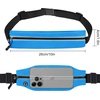 Running Belt Fanny Pack Men and Women Slim Running Bag Money Belt(Bright Blue)