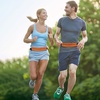 Running Belt Fanny Pack Men and Women Slim Running Bag Money Belt(Bright Orange)