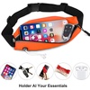 Running Belt Fanny Pack Men and Women Slim Running Bag Money Belt(Bright Orange)