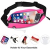 Running Belt Fanny Pack Men and Women Slim Running Bag Money Belt(Bright Red)