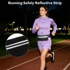 Running Belt Fanny Pack Men and Women Slim Running Bag Money Belt(Large Dark Black)