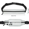Running Belt Fanny Pack Men and Women Slim Running Bag Money Belt(Light Grayish)