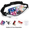 Running Belt Fanny Pack Men and Women Slim Running Bag Money Belt(Light Grayish)
