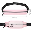 Running Belt Fanny Pack Men and Women Slim Running Bag Money Belt(Peach)