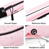 Running Belt Fanny Pack Men and Women Slim Running Bag Money Belt(Peach)