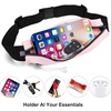 Running Belt Fanny Pack Men and Women Slim Running Bag Money Belt(Peach)