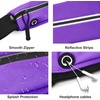 Running Belt Fanny Pack Men and Women Slim Running Bag Money Belt(Purple)