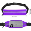 Running Belt Fanny Pack Men and Women Slim Running Bag Money Belt(Purple)