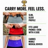 Running Belt, Money Belt, 4-Pocket Phone Holder with Zipper(Original Aqua)