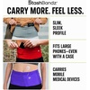 Running Belt, Money Belt, 4-Pocket Phone Holder with Zipper(Updated Ivory)