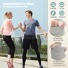 Slim Invisible Running Belt, Breathable Large Capacity Mesh Pouch(Black)