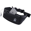 Slim Running Belt Fanny Pack, Phone Holder Waist Pack Money Belt – Black(Black)