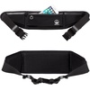 Slim Running Belt Fanny Pack, Phone Holder Waist Pack Money Belt – Black(Black)