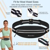 Slim Running Belt, Water Resistant Fanny Pack for Men Women Black(01 – Black)