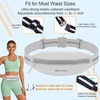 Slim Running Belt, Water Resistant Fanny Pack for Men Women Black(02 – Grey)