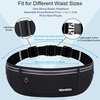 Slim Running Belt, Water Resistant Fanny Pack for Women Men, Black(01-Black)