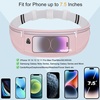 Slim Running Belt, Water Resistant Fanny Pack for Women Men, Black(02-Pink)