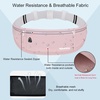 Slim Running Belt, Water Resistant Fanny Pack for Women Men, Black(02-Pink)