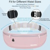 Slim Running Belt, Water Resistant Fanny Pack for Women Men, Black(02-Pink)