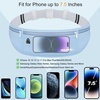 Slim Running Belt, Water Resistant Fanny Pack for Women Men, Black(03-Blue)
