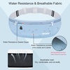 Slim Running Belt, Water Resistant Fanny Pack for Women Men, Black(03-Blue)