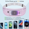 Slim Running Belt, Water Resistant Fanny Pack for Women Men, Black(05-Purple)