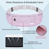 Slim Running Belt, Water Resistant Fanny Pack for Women Men, Black(05-Purple)
