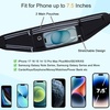 Slim Running Belt, Water Resistant Fanny Pack for Women Men, Black(06-Jet Black)