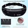 Slim Running Belt, Water Resistant Fanny Pack for Women Men, Black(06-Jet Black)
